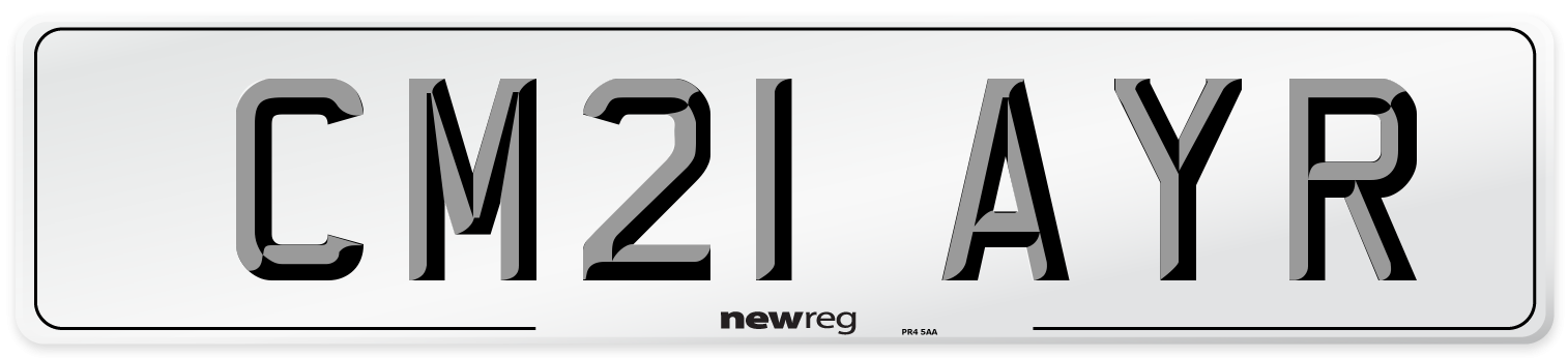 CM21 AYR Number Plate from New Reg